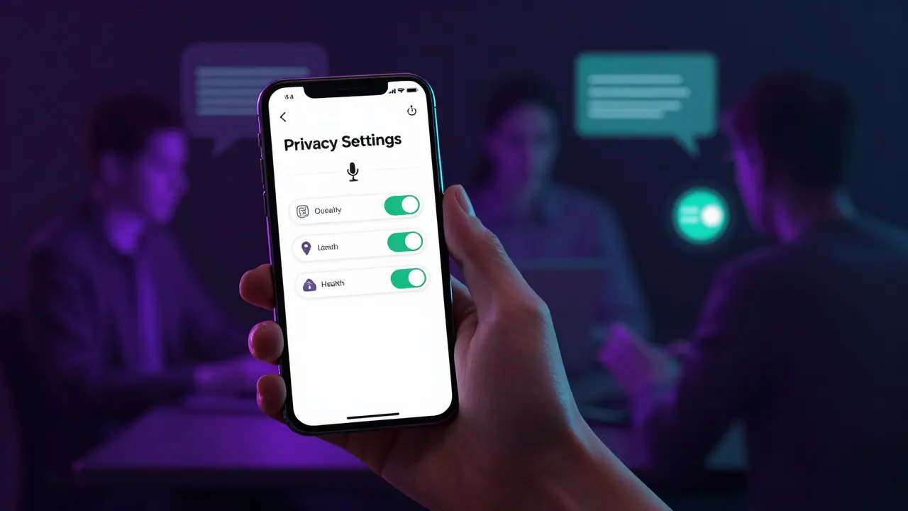 Koncept ochrany soukromí dat a nastavení oprávnění aplikací na telefonu