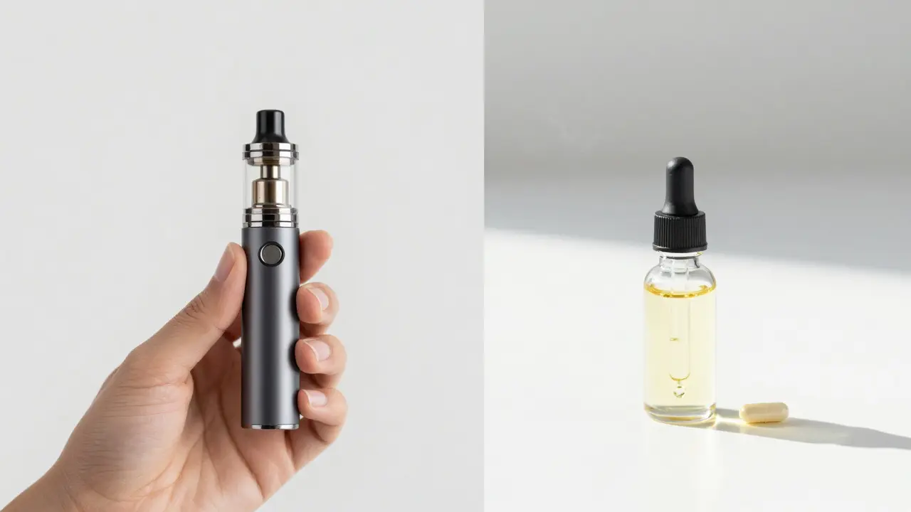 Vaping versus olej: rozdíl v rychlosti účinku CBD