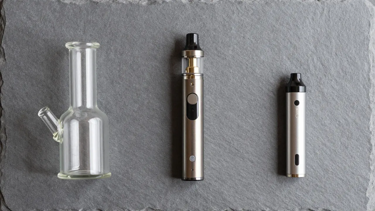 Srovnání dab rigu, elektronického dabberu a vape kartridže