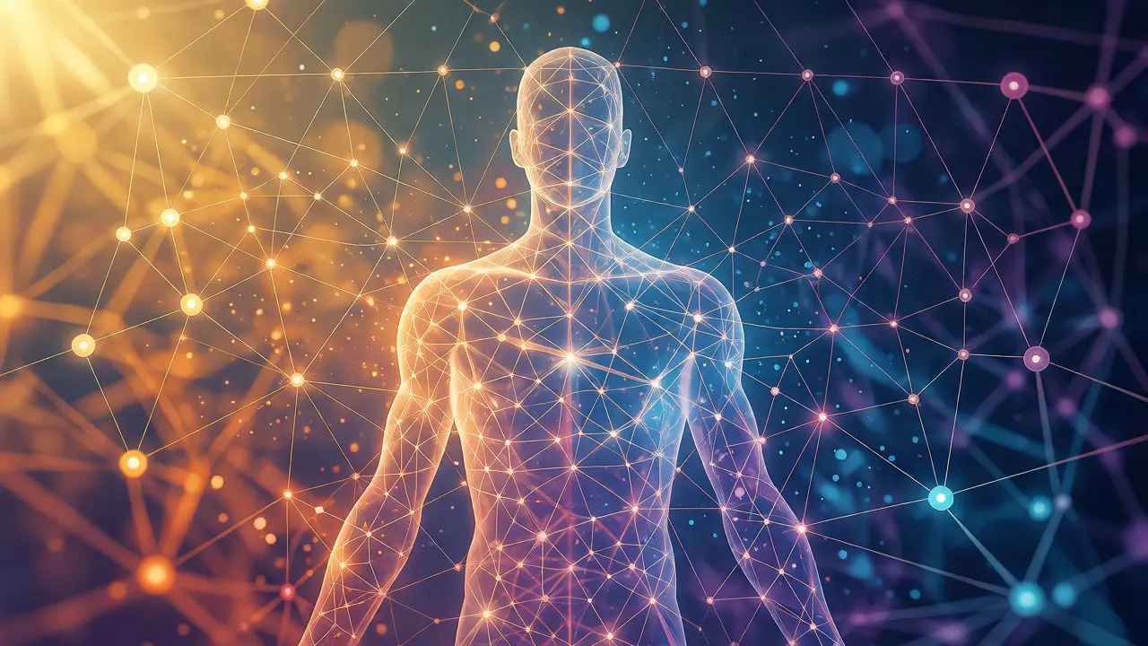 Konceptuální ilustrace endokanabinoidního systému ve dne a v noci